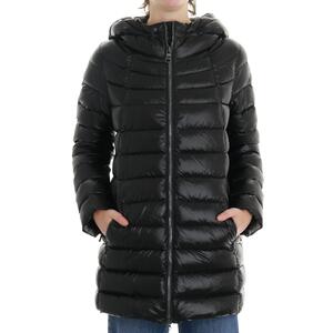 PIUMINO CON CAPPUCCIO NERO